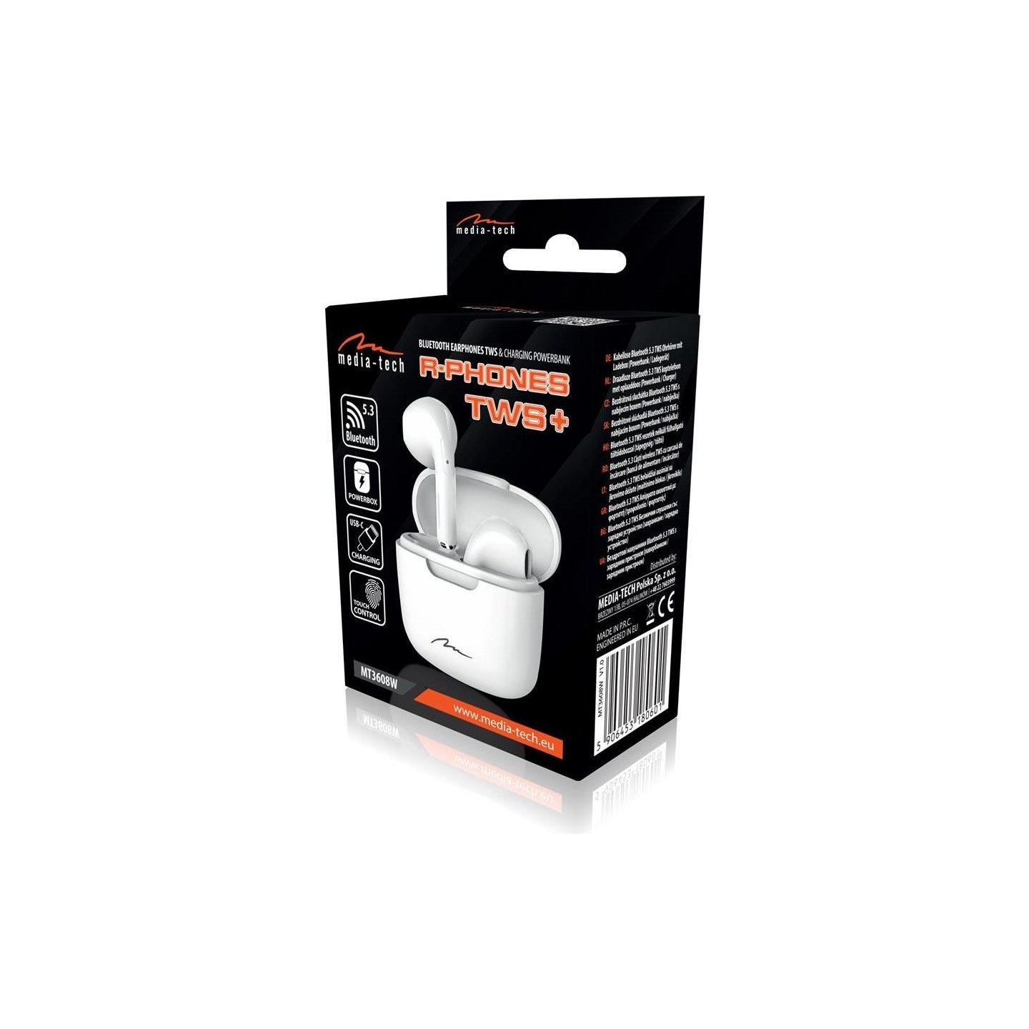 Media-Tech MT3608W R-Phones TWS+ white