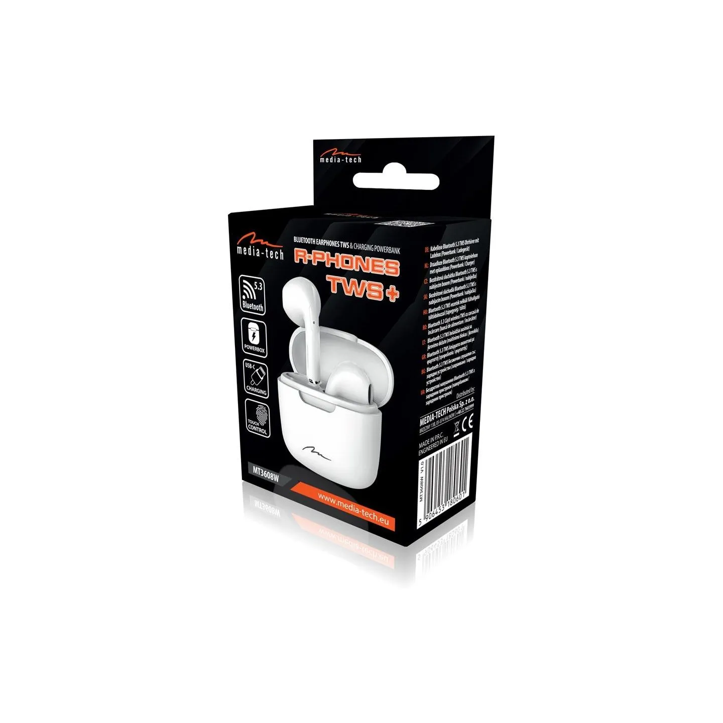 Media-Tech MT3608W R-Phones TWS+ white