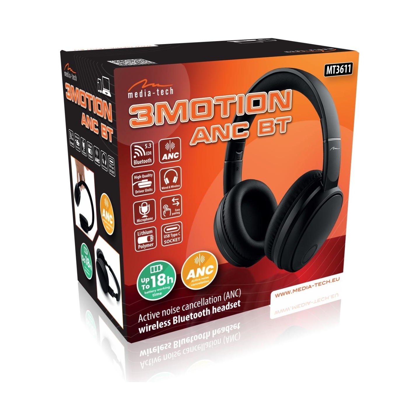 Media-Tech MT3611 3Motion ANC BT