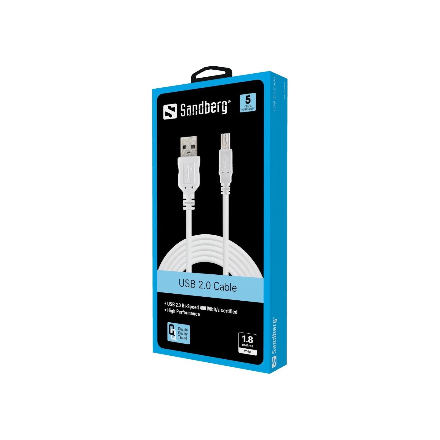 Sandberg 502-78 USB 2.0 A-B male 1.8m