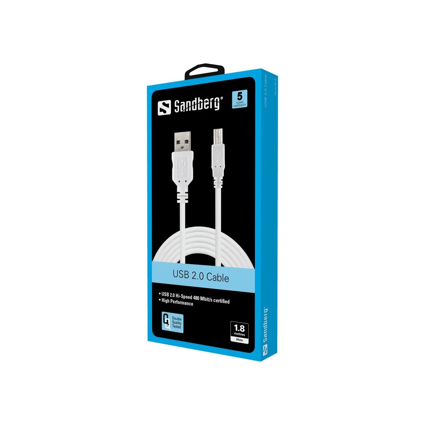 Sandberg 502-78 USB 2.0 A-B male 1.8m