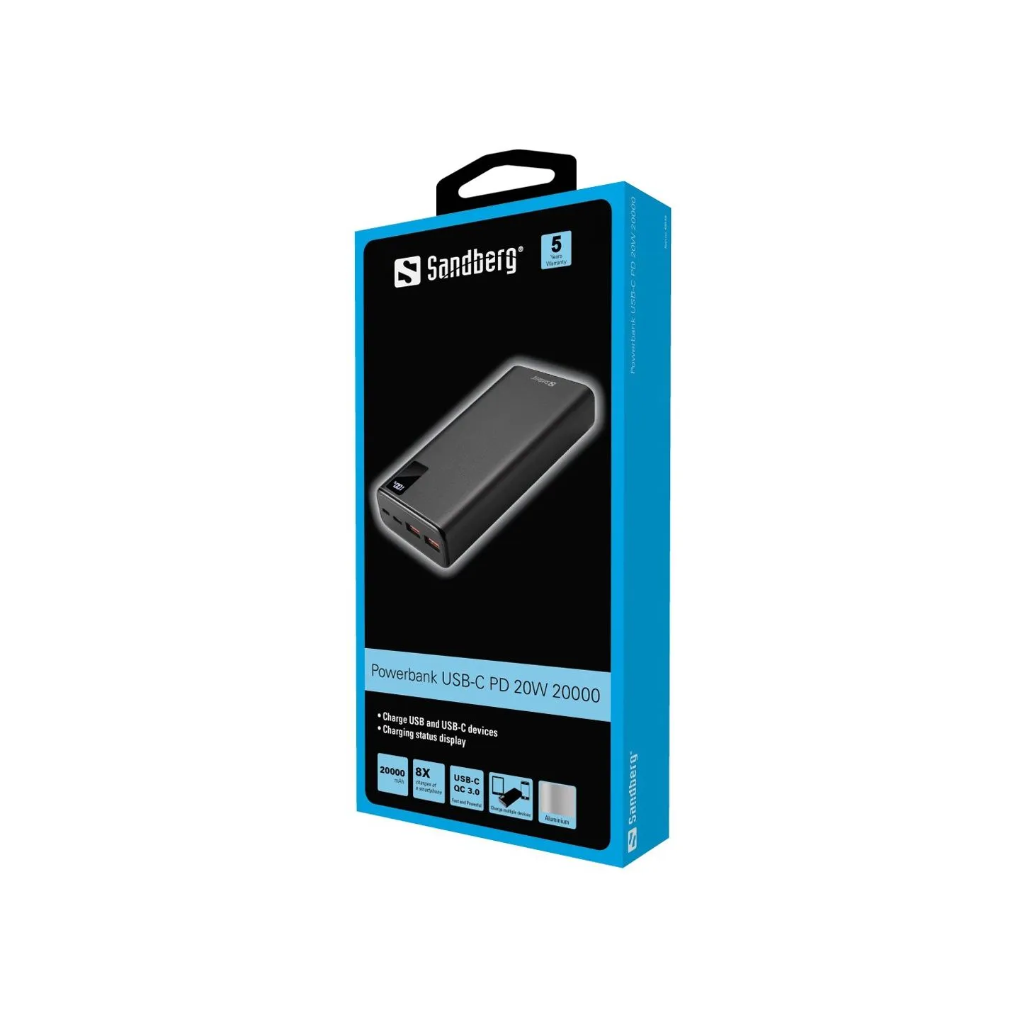Sandberg 420-59 Powerbank USB-C PD 20W 20000mAh