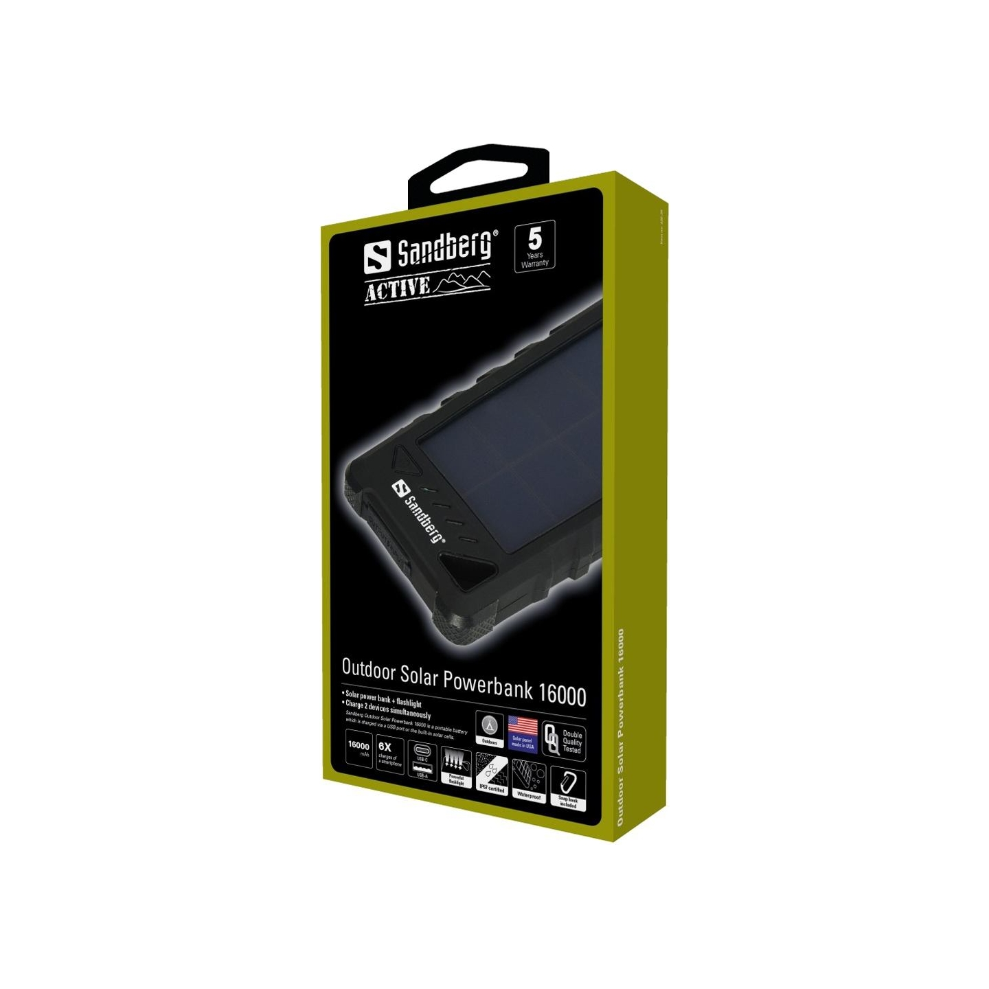 Sandberg Outdoor Solar Powerbank 16000