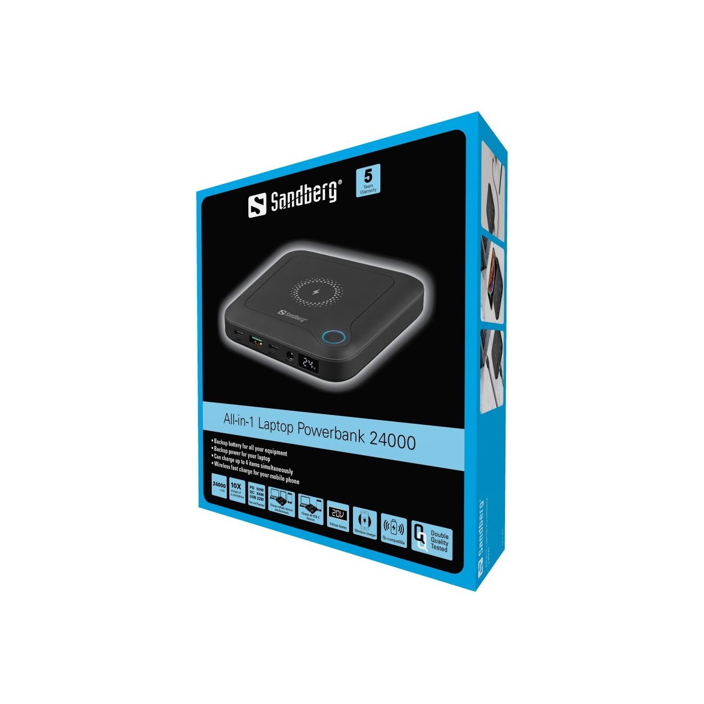 Sandberg 420-57 All-in1 Laptop Powerbank 24000mAh