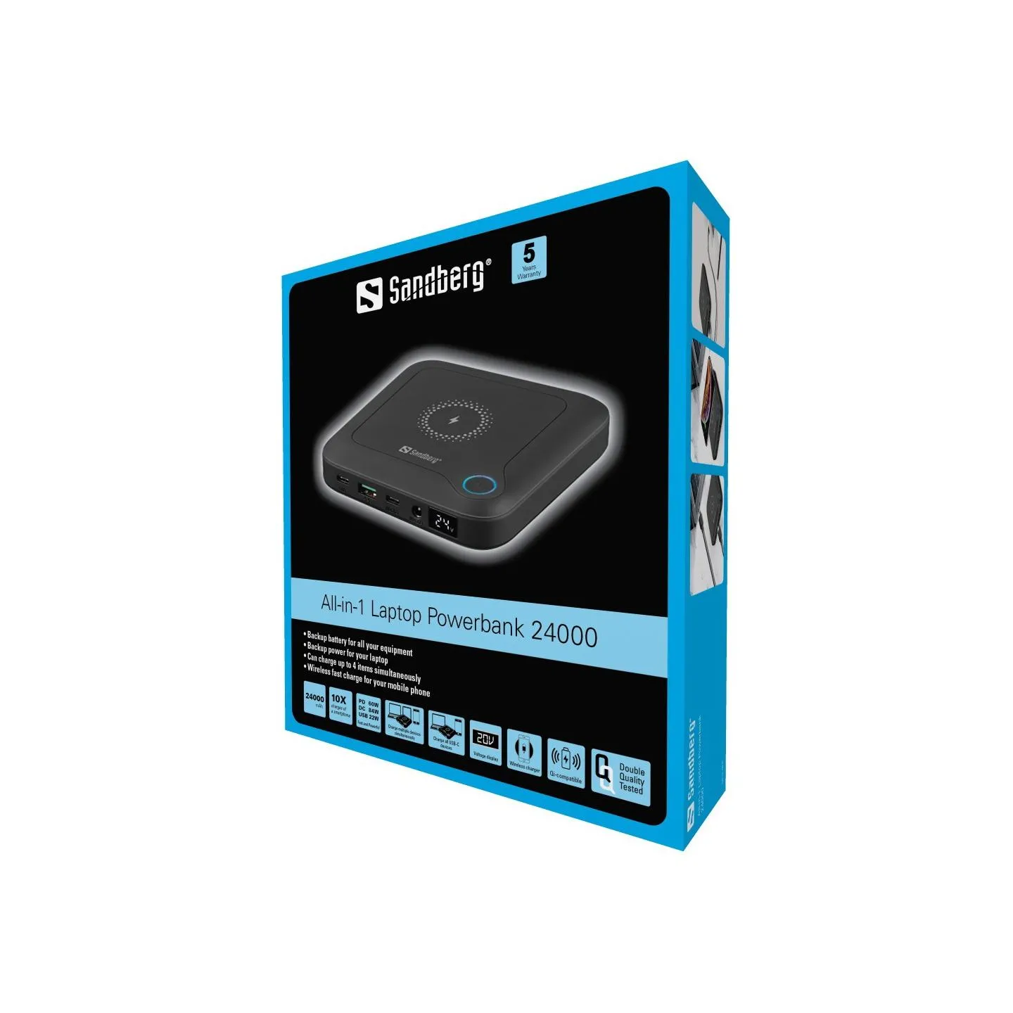 Sandberg 420-57 All-in1 Laptop Powerbank 24000mAh