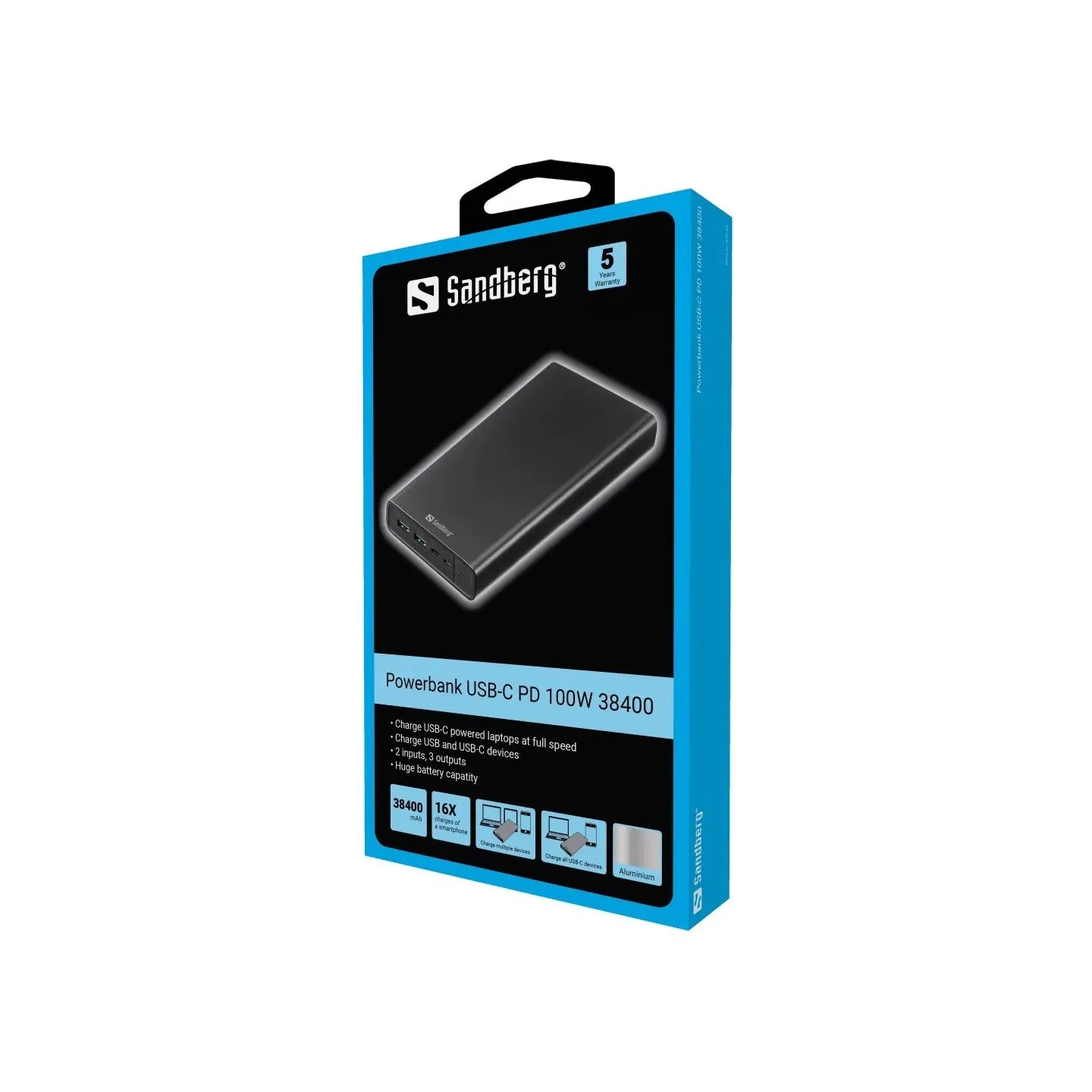 Sandberg Powerbank USB-C PD 100W 38400