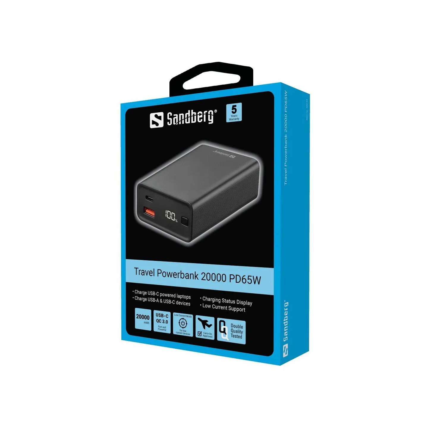 Sandberg 420-95 Travel Powerbank 20000 PD65W
