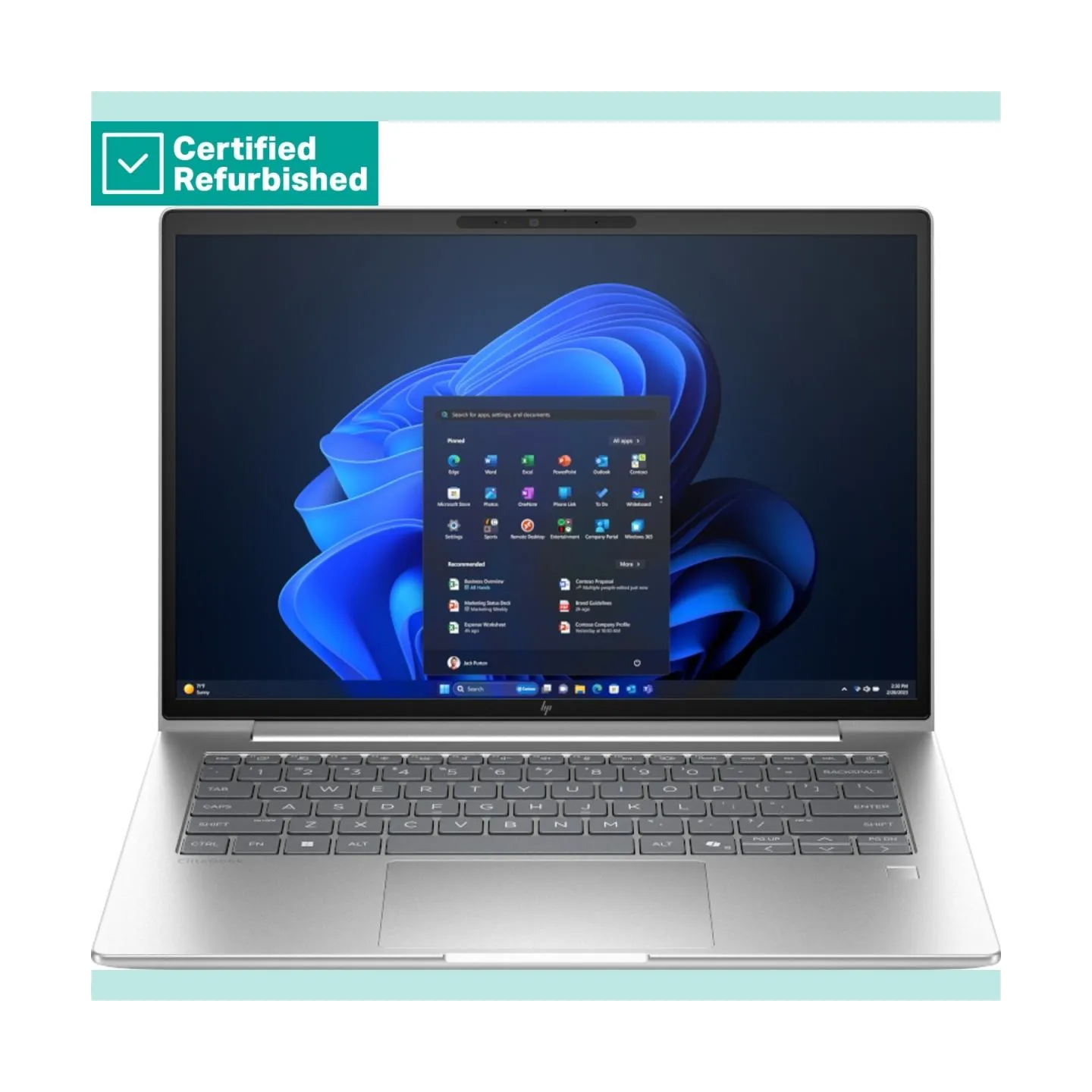 HP RENEW SILVER HP EliteBook 6 G1i 14 - Ultra 7-255U, 16GB, 512GB SSD, 14 WUXGA 300-nit AG, 5MP IR cam, FPR, US backlit keyboard