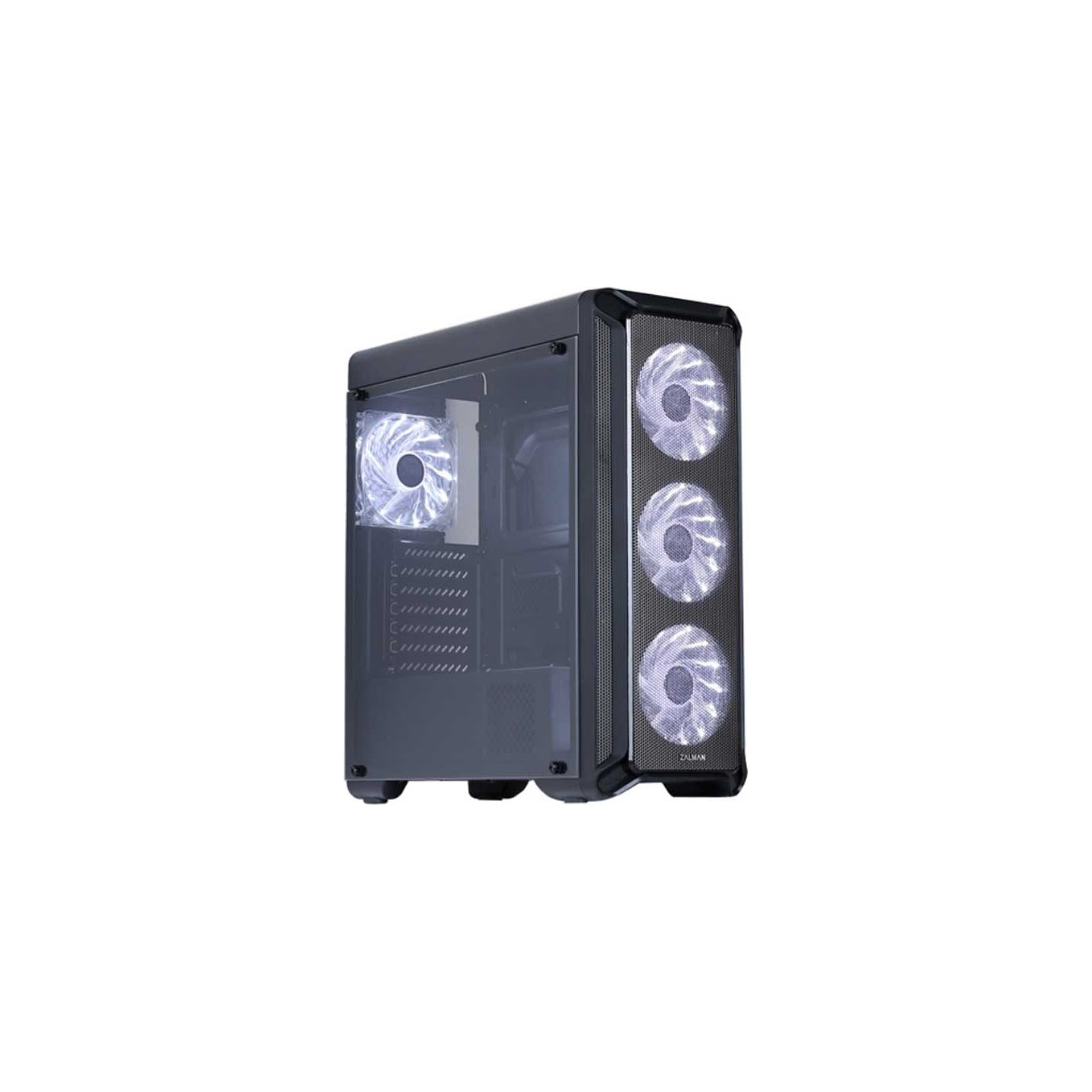 Zalman I3 ATX  Black,  LED fan x4