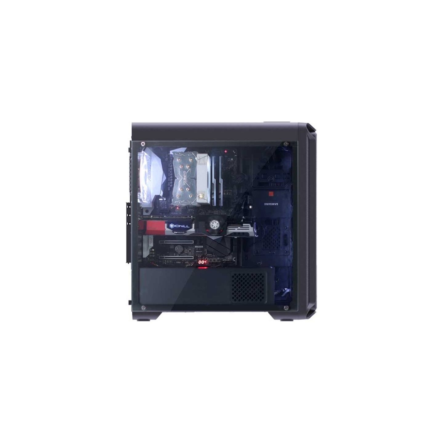 Zalman I3 Edge ATX,  White LED fan x4