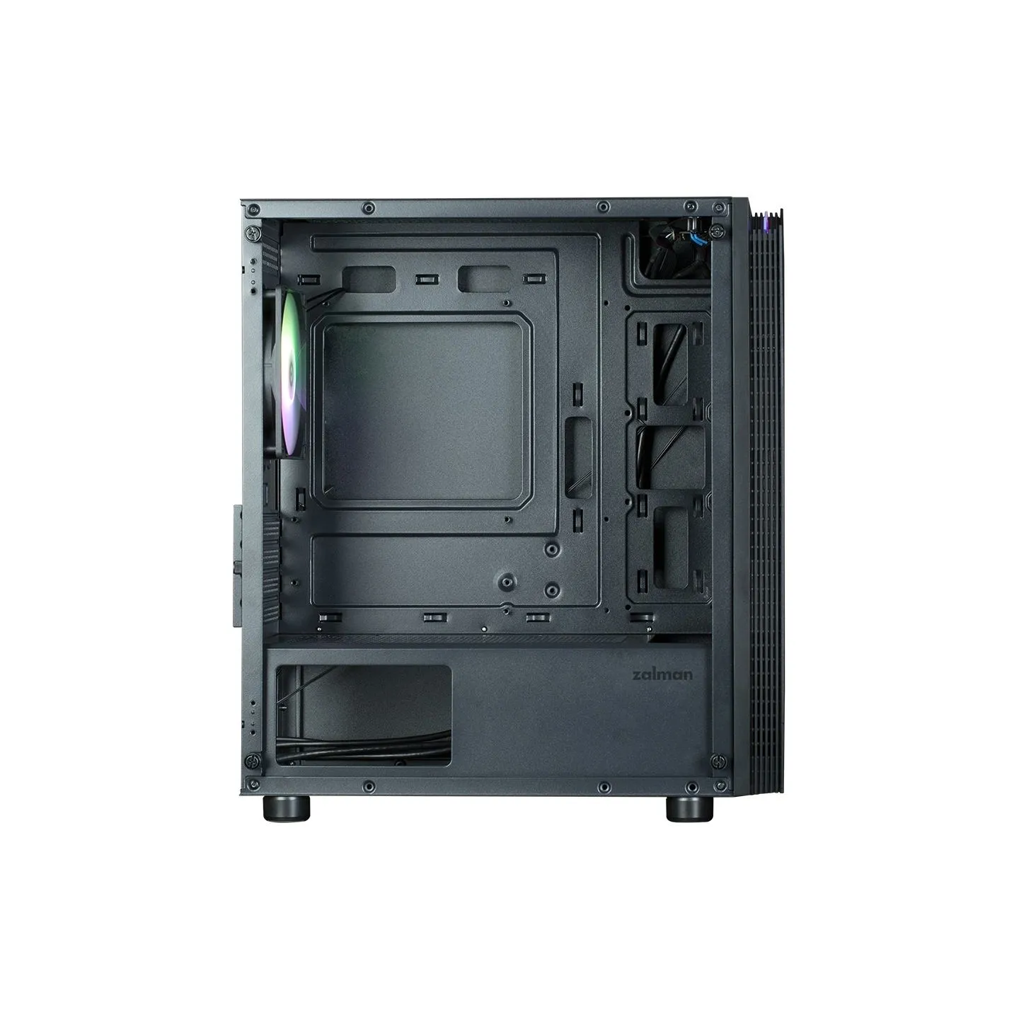Zalman T4 Plus Black  Mini Tower Case, 120mm ARGB Fan x1
