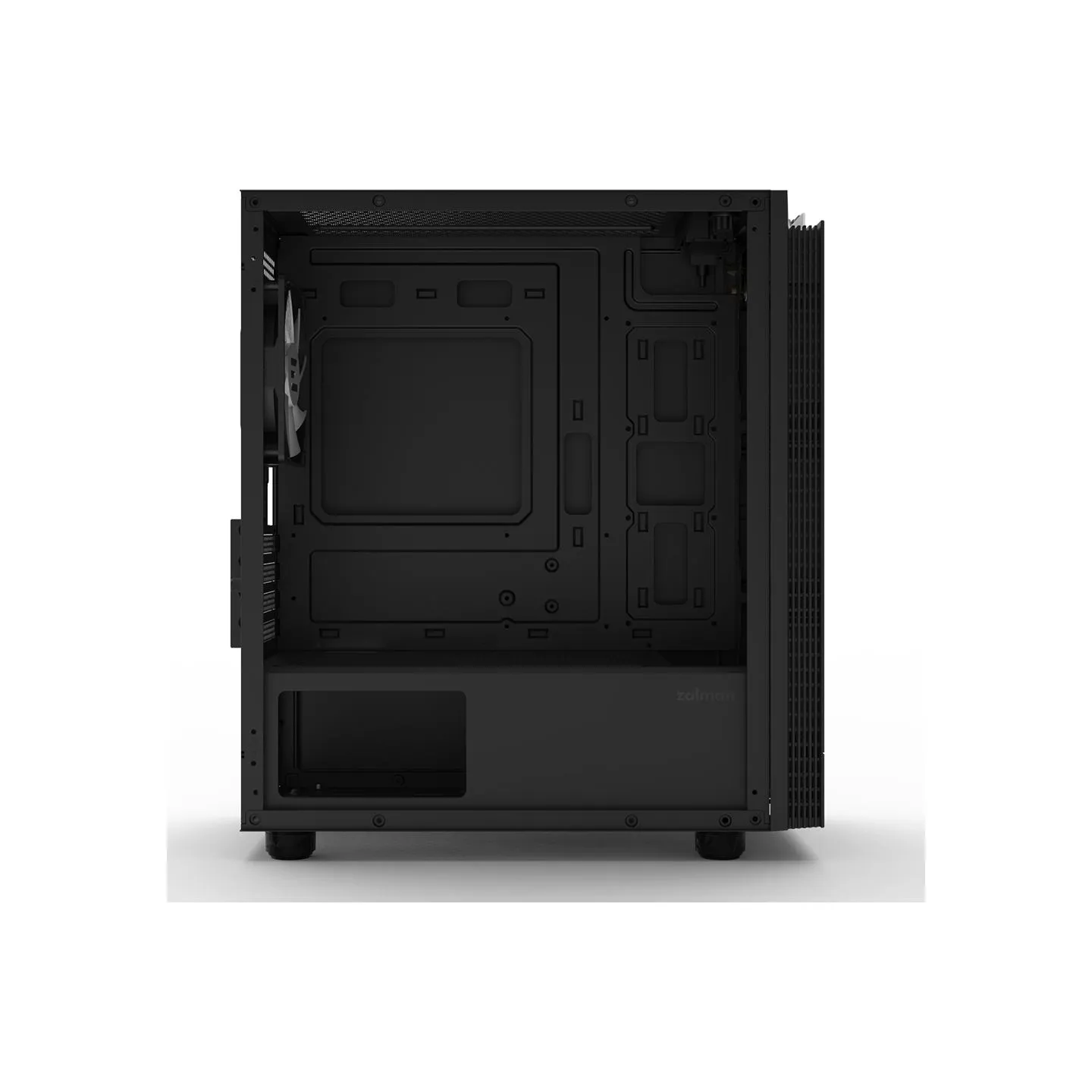 Zalman T4 Plus Black  Mini Tower Case, 120mm ARGB Fan x1