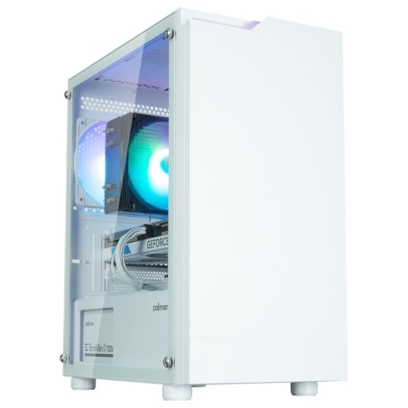 Zalman T4 Plus White  Mini Tower Case, 120mm ARGB Fan x1
