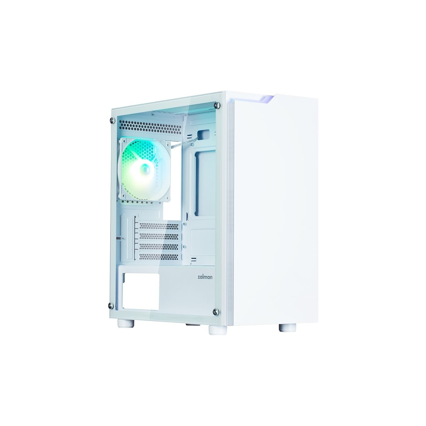 Zalman T4 Plus White  Mini Tower Case, 120mm ARGB Fan x1