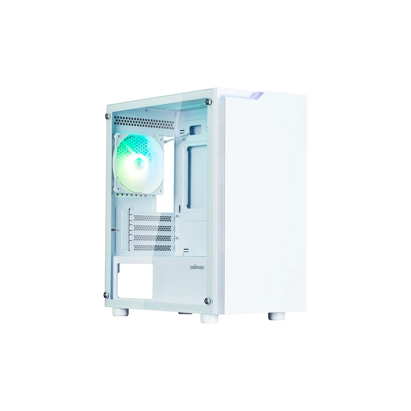 Zalman T4 Plus White  Mini Tower Case, 120mm ARGB Fan x1