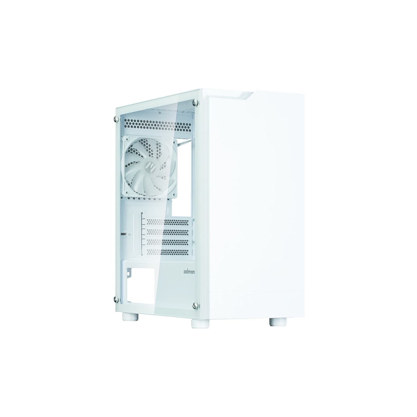 Zalman T4 Plus White  Mini Tower Case, 120mm ARGB Fan x1