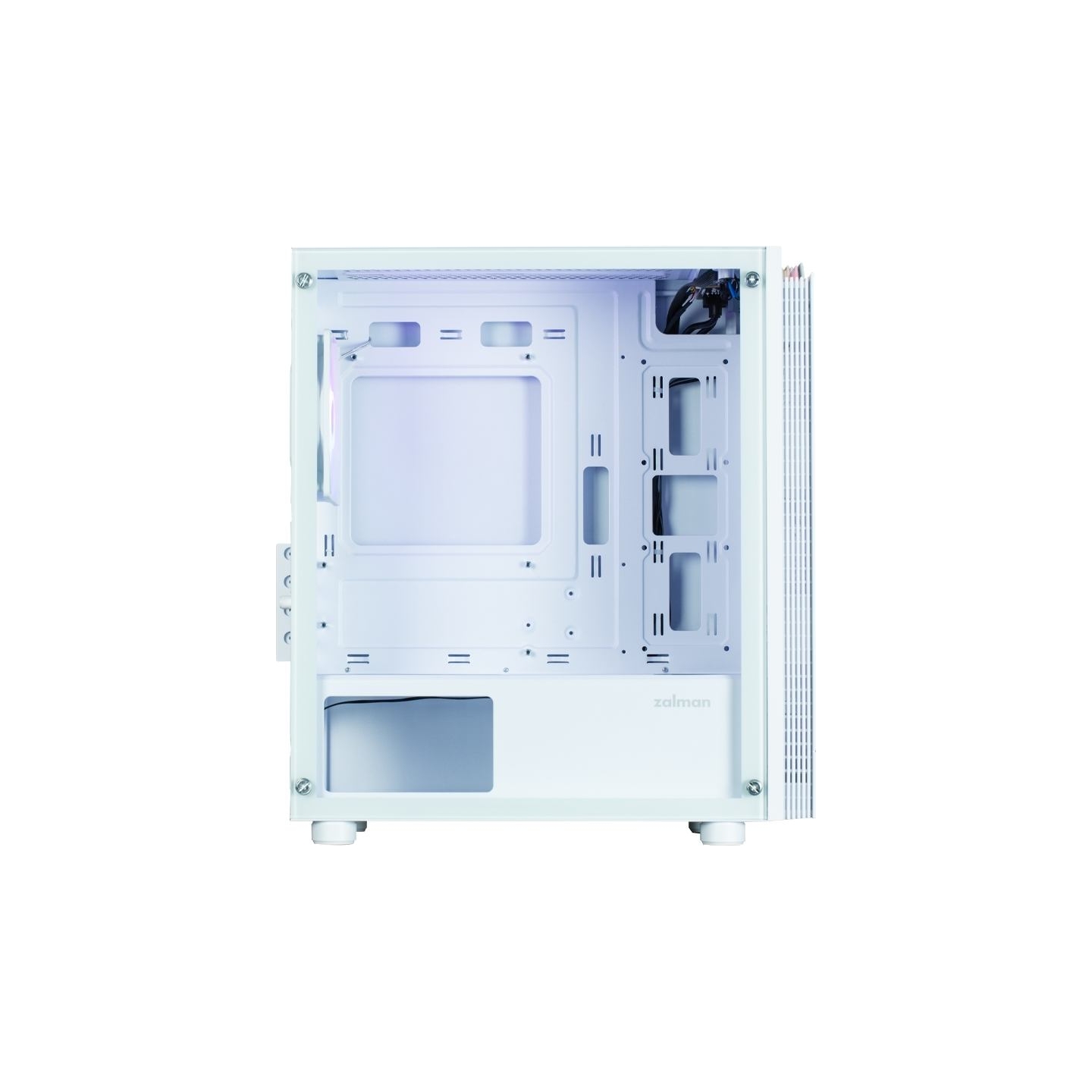 Zalman T4 Plus White  Mini Tower Case, 120mm ARGB Fan x1