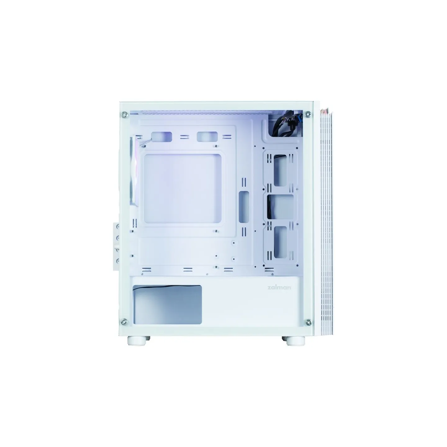 Zalman T4 Plus White  Mini Tower Case, 120mm ARGB Fan x1