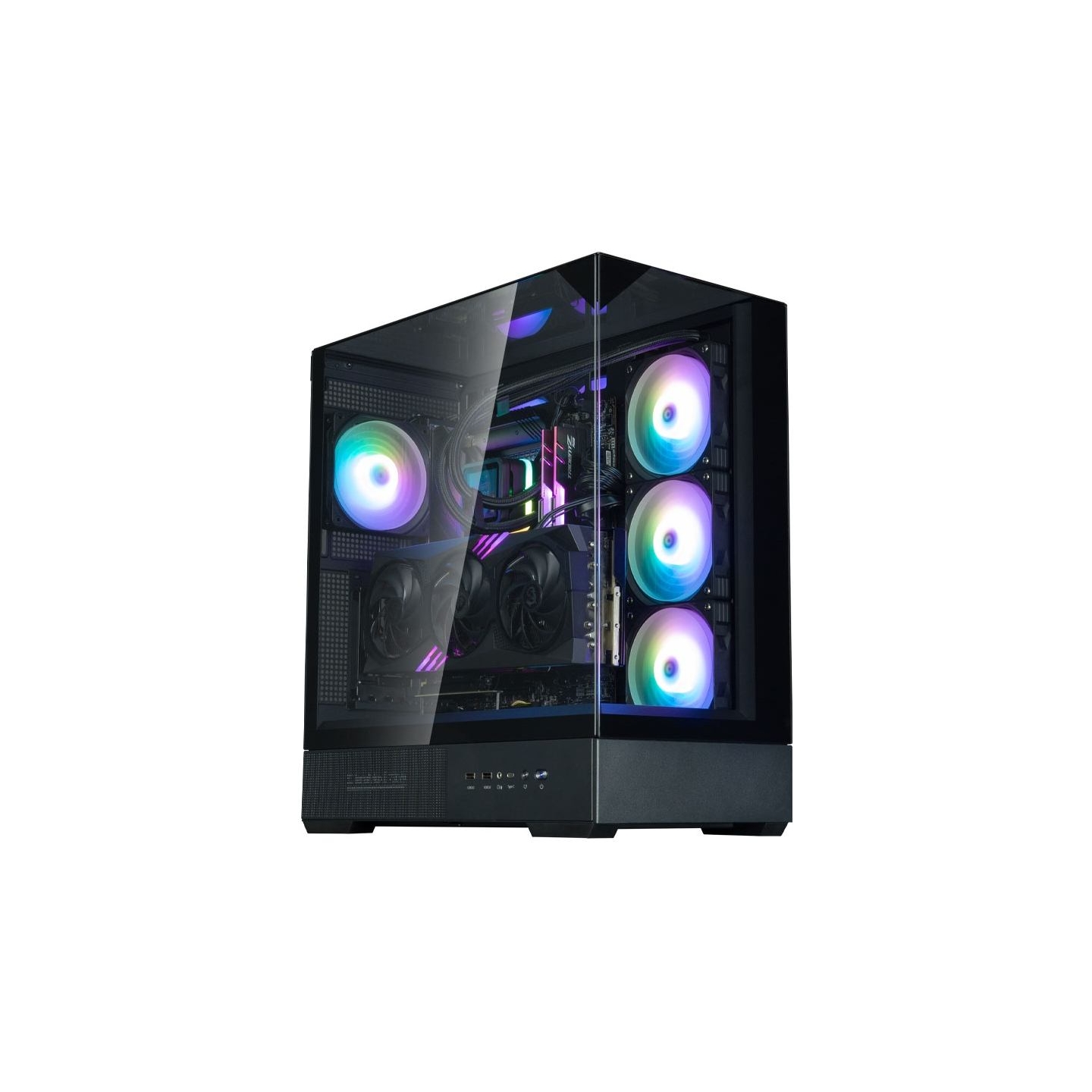 Zalman PC case P40 Prism Mid-Tower Tempered Glass black