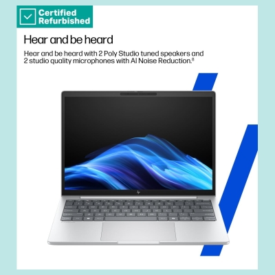 HP RENEW SILVER HP EliteBook 8 G1i 13 - Ultra 5-235U, 32GB, 512GB SSD, 13.3 WUXGA 300-nit AG, 5MP IR cam, Smartcard, FPR, US key