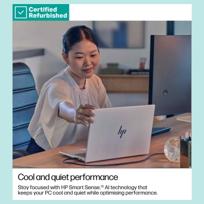 HP RENEW SILVER HP EliteBook 8 G1i 13 - Ultra 5-235U, 32GB, 512GB SSD, 13.3 WUXGA 300-nit AG, 5MP IR cam, Smartcard, FPR, US key