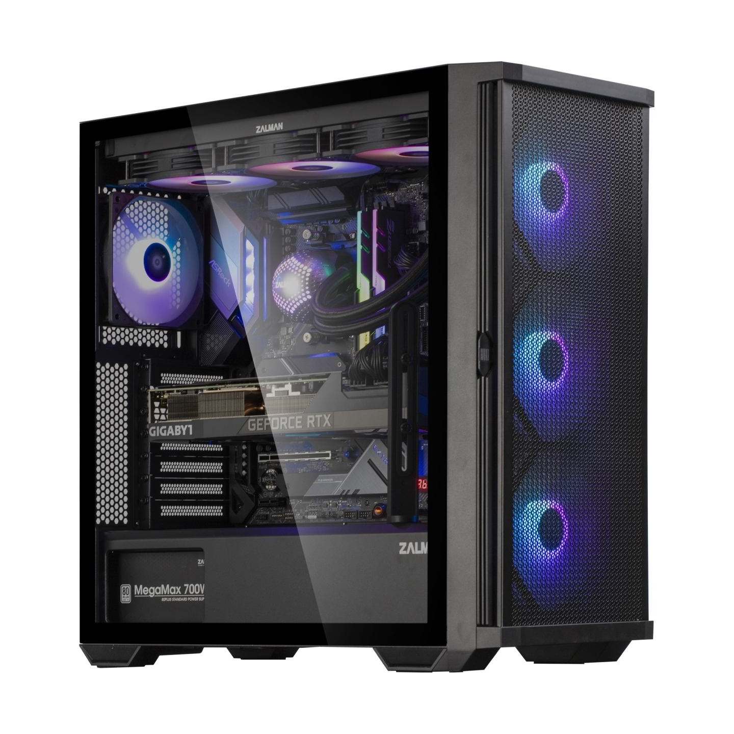 Zalman Z10 Plus ATX Black ARGB Fan x4