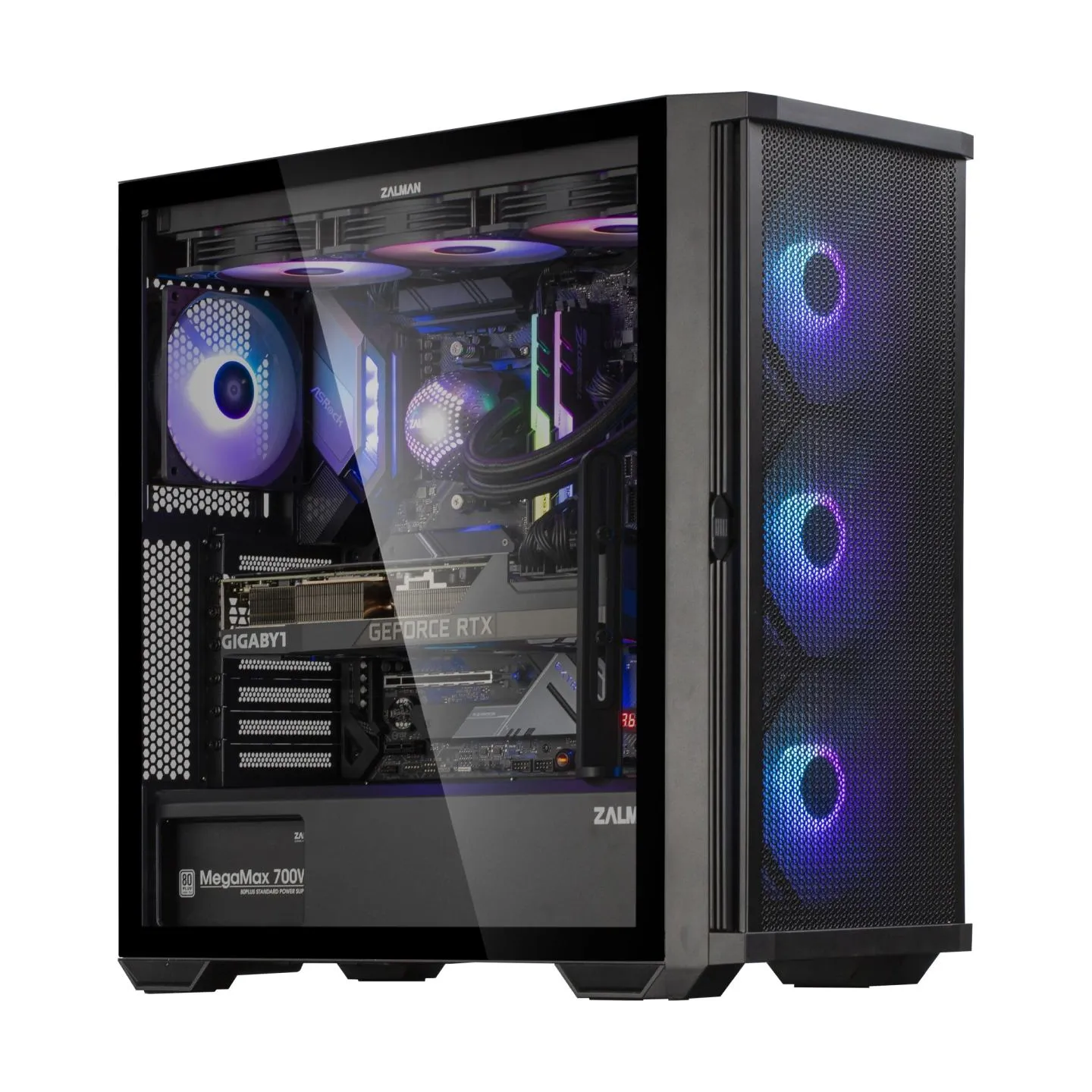Zalman Z10 Plus ATX Black ARGB Fan x4