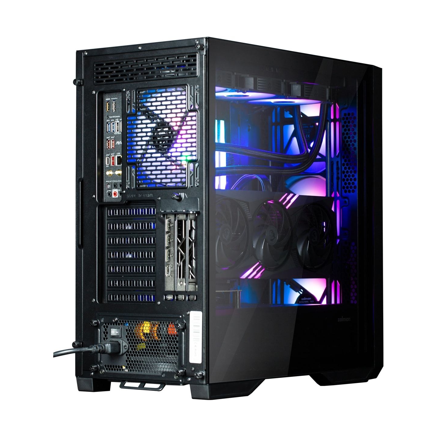 Zalman Z9 Iceberg MS ATX ARGB fan x4 Black