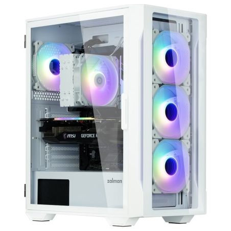 Zalman I3 NEO TG White, RGB fan x4