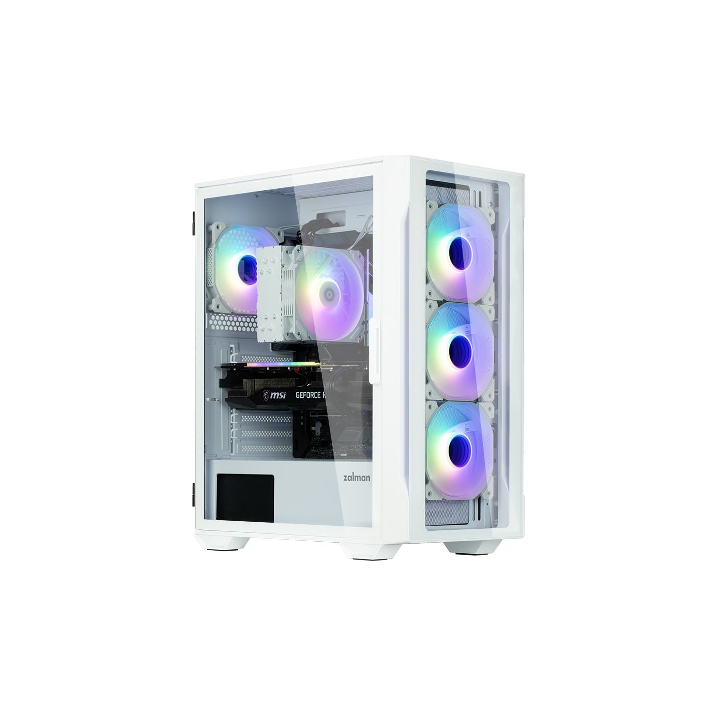 Zalman I3 NEO TG White, RGB fan x4