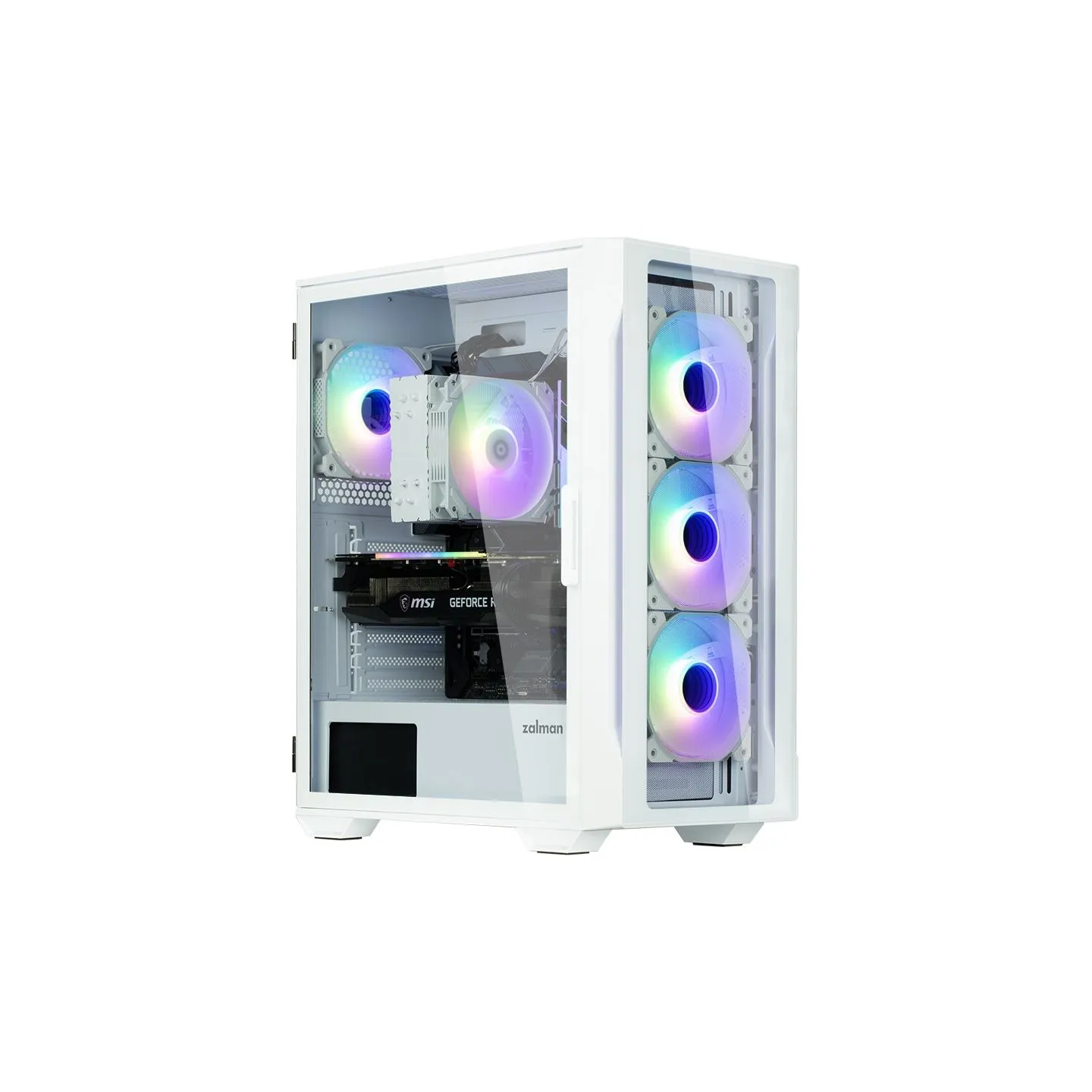 Zalman I3 NEO TG White, RGB fan x4