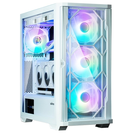 Zalman Z10 DUO  ATX ZM-IF120 x4 White