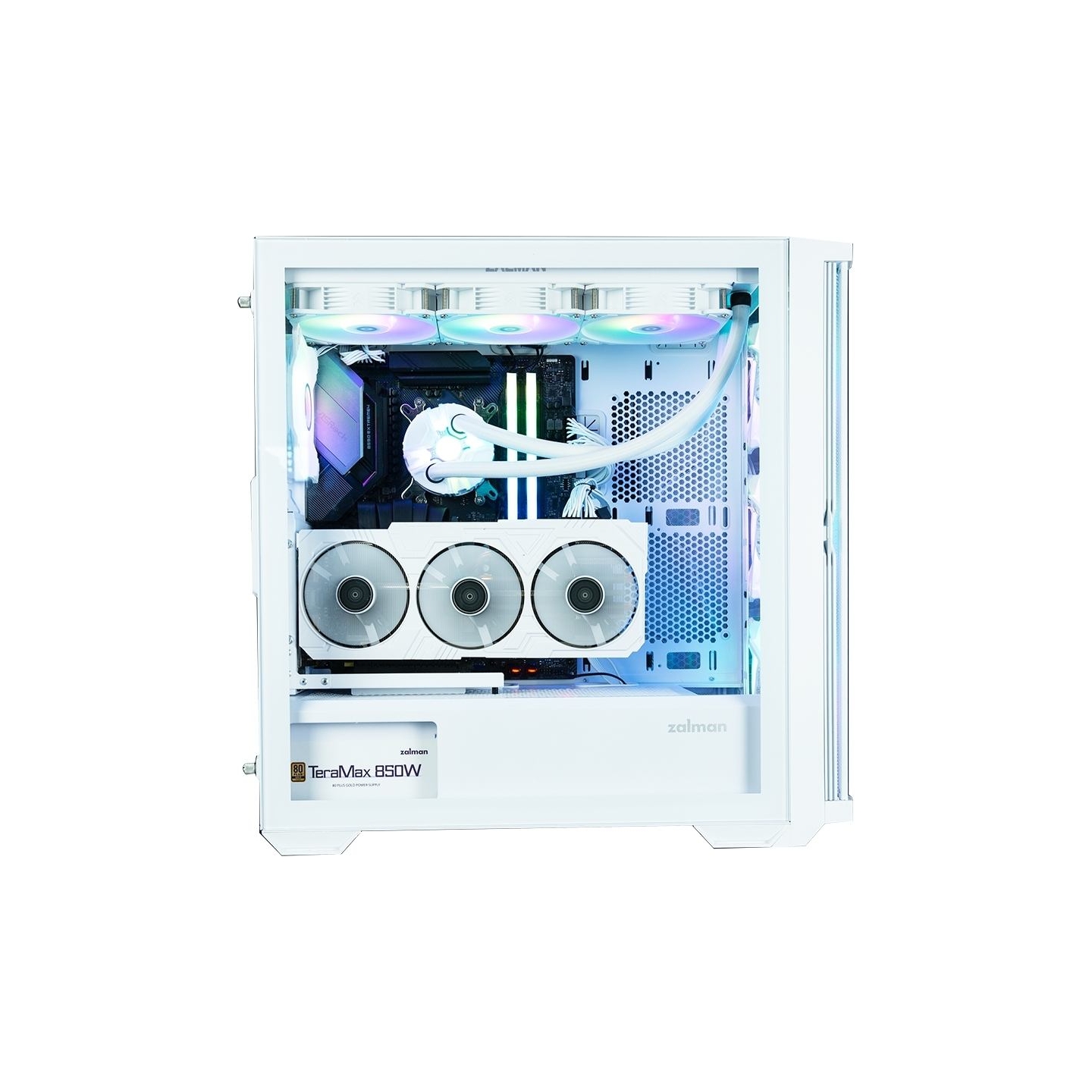 Zalman Z10 DUO  ATX ZM-IF120 x4 White