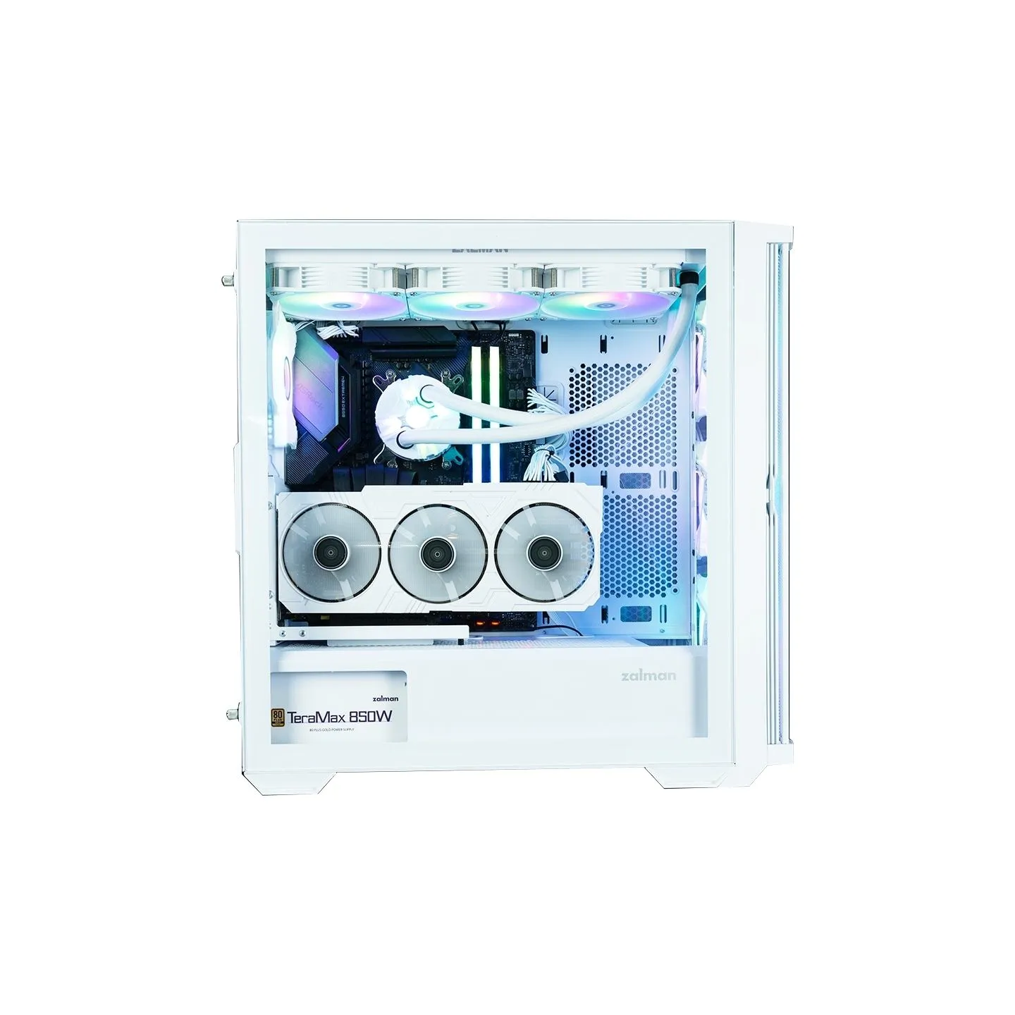 Zalman Z10 DUO  ATX ZM-IF120 x4 White