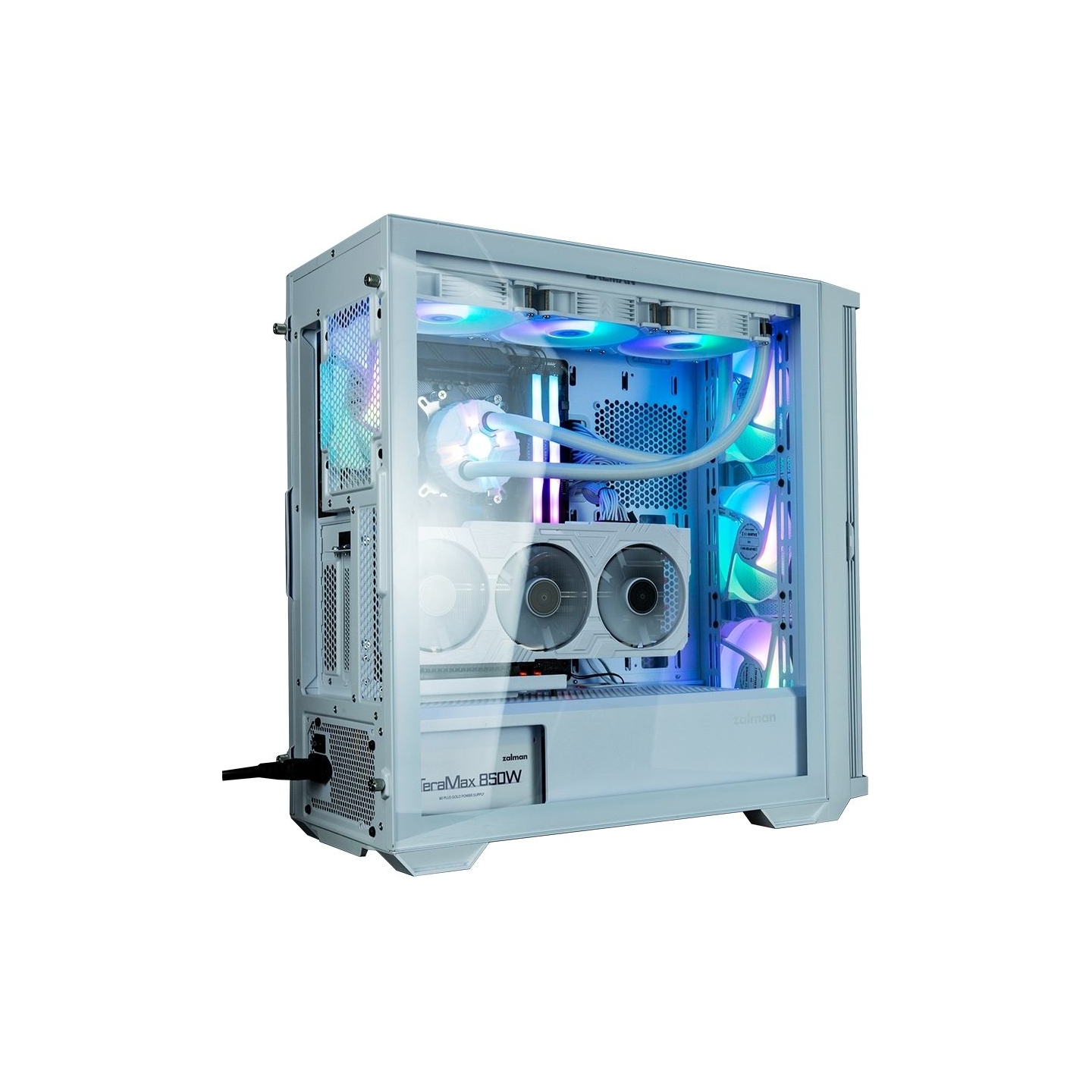 Zalman Z10 DUO  ATX ZM-IF120 x4 White