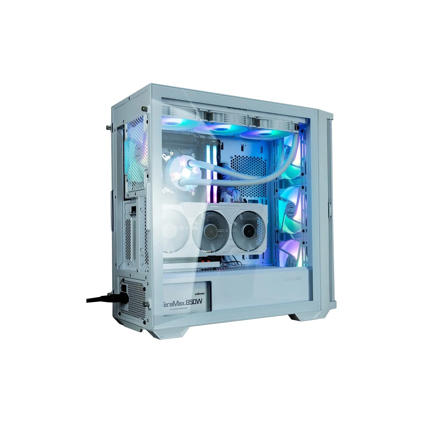 Zalman Z10 DUO  ATX ZM-IF120 x4 White