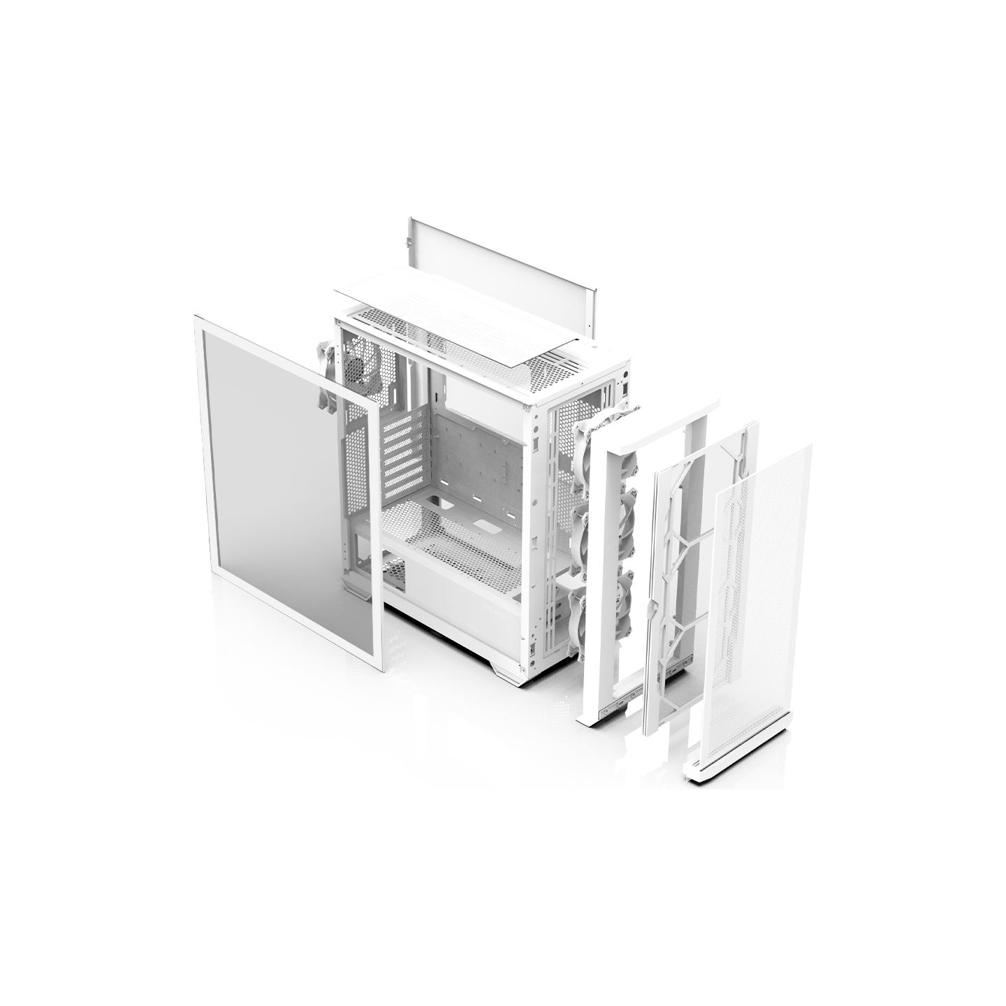 Zalman Z10 DUO  ATX ZM-IF120 x4 White