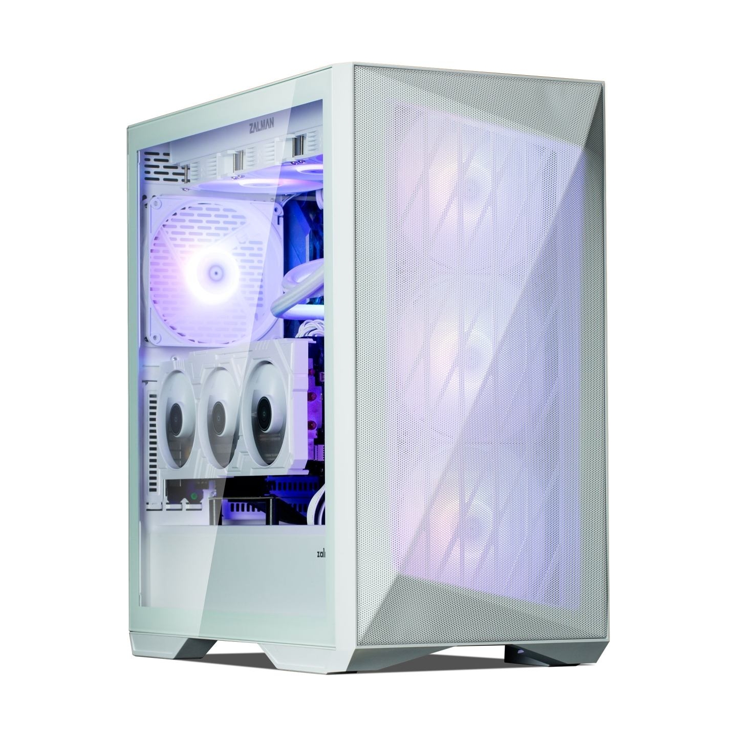 Zalman Z9 Iceberg MS ATX ARGB fan.x4, White