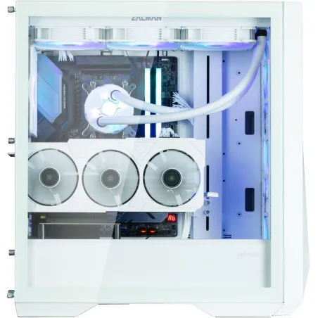 Zalman Z9 Iceberg MS ATX ARGB fan.x4, White
