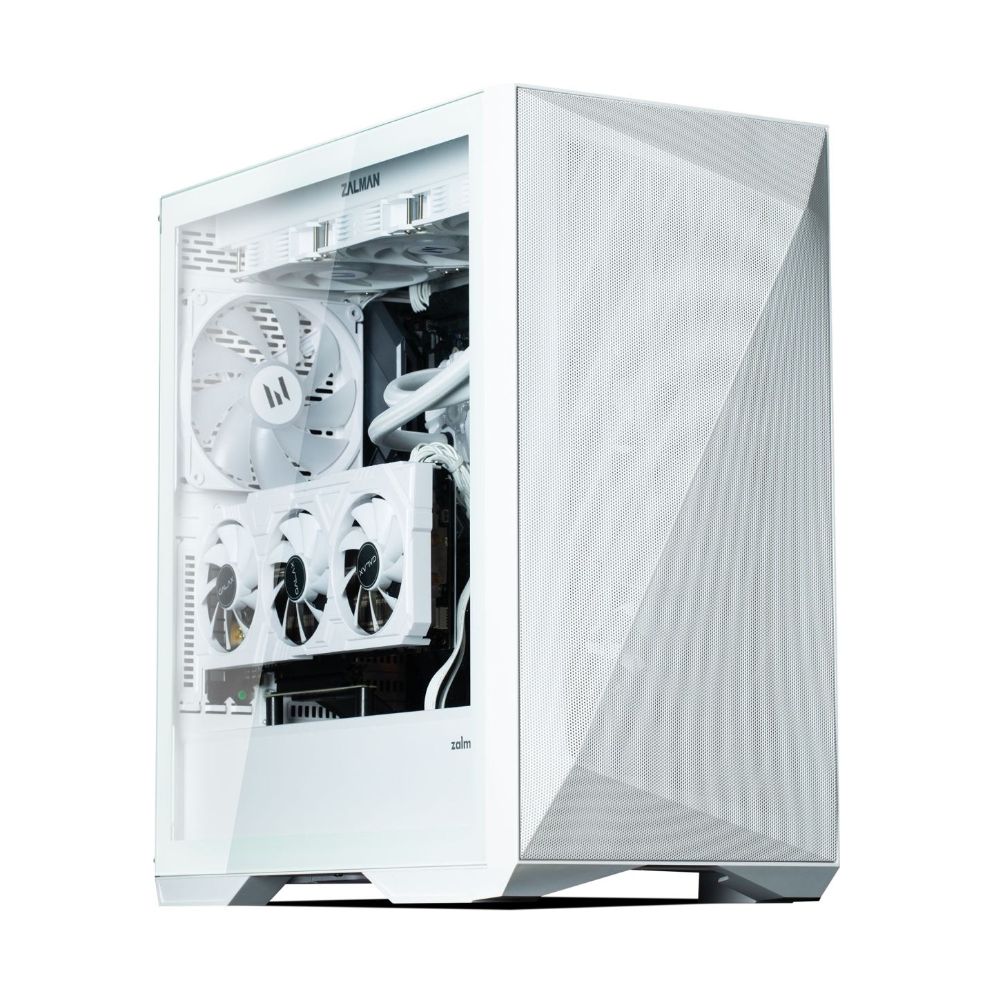 Zalman Z9 Iceberg MS ATX ARGB fan.x4, White