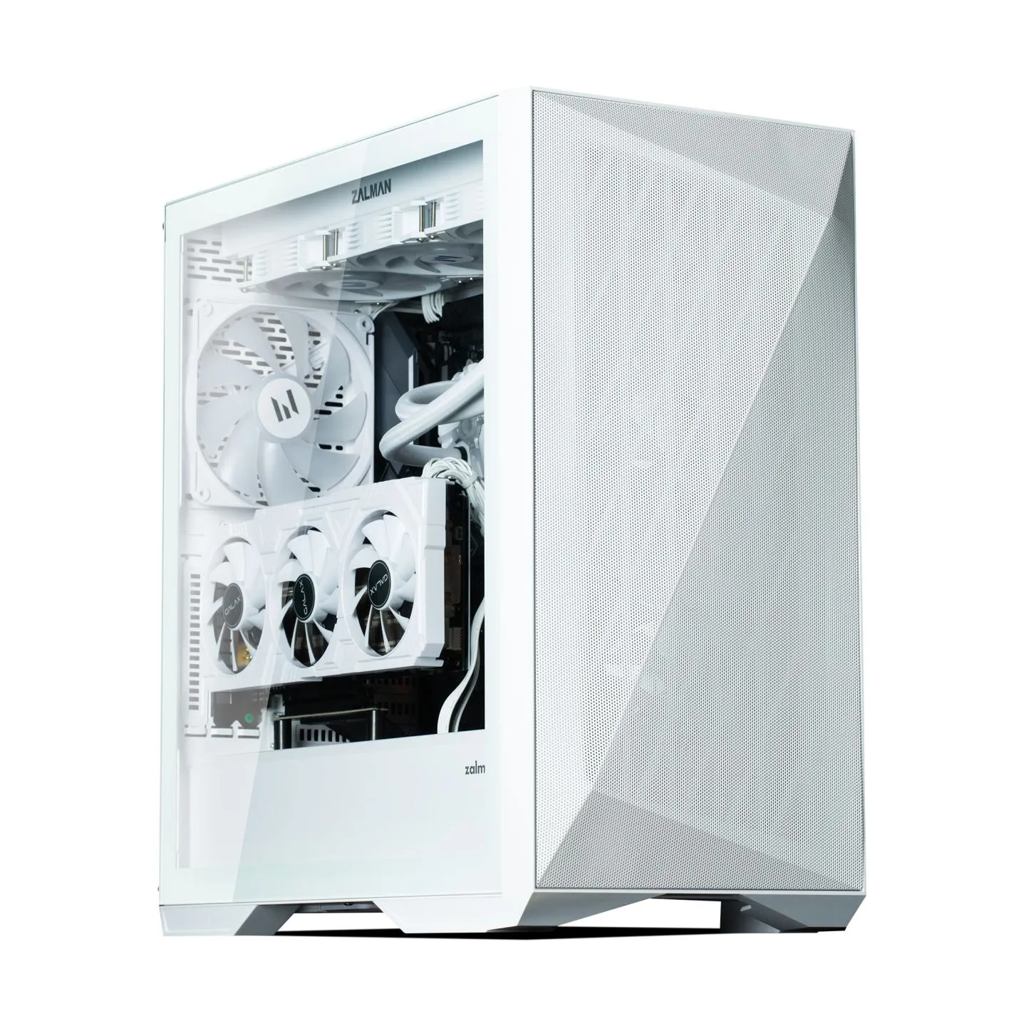 Zalman Z9 Iceberg MS ATX ARGB fan.x4, White