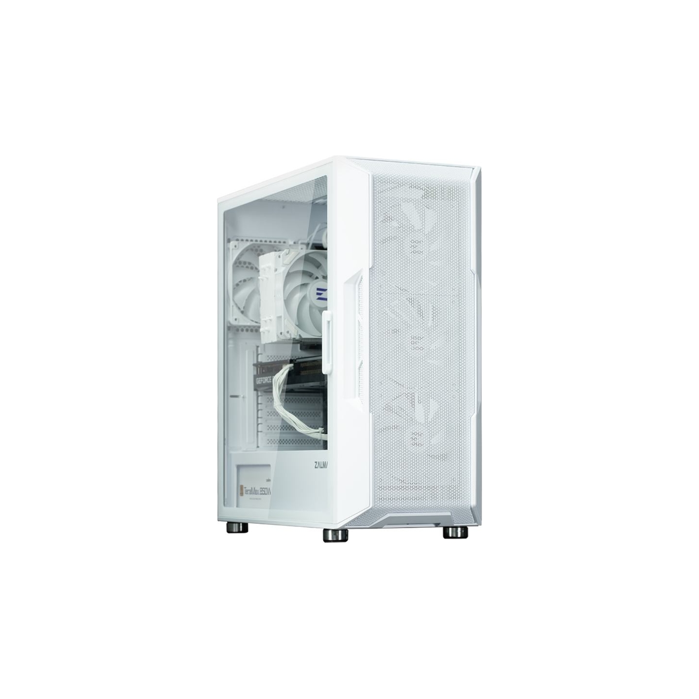 Zalman Case I3 Neo ATX Mid Tower White ARGB fan x4
