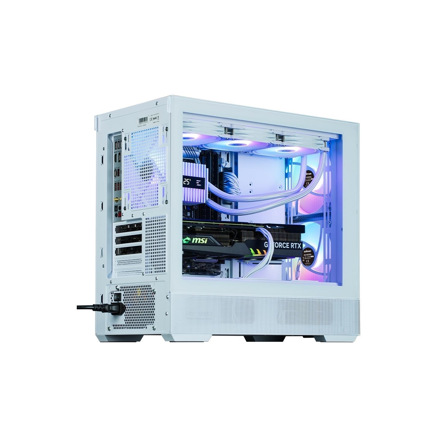 Zalman P30 Air White, ARGB Fan x3
