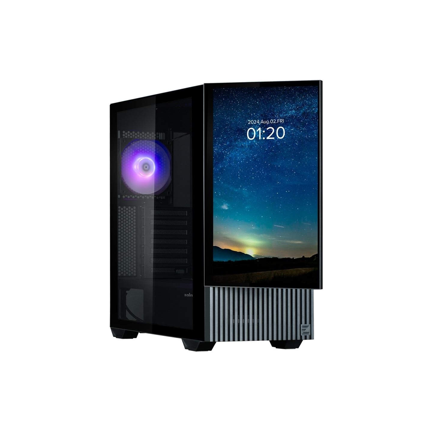 Zalman Z10 DS ATX Mid Tower PS Case Black, 120 mm  ARGB Fan x1