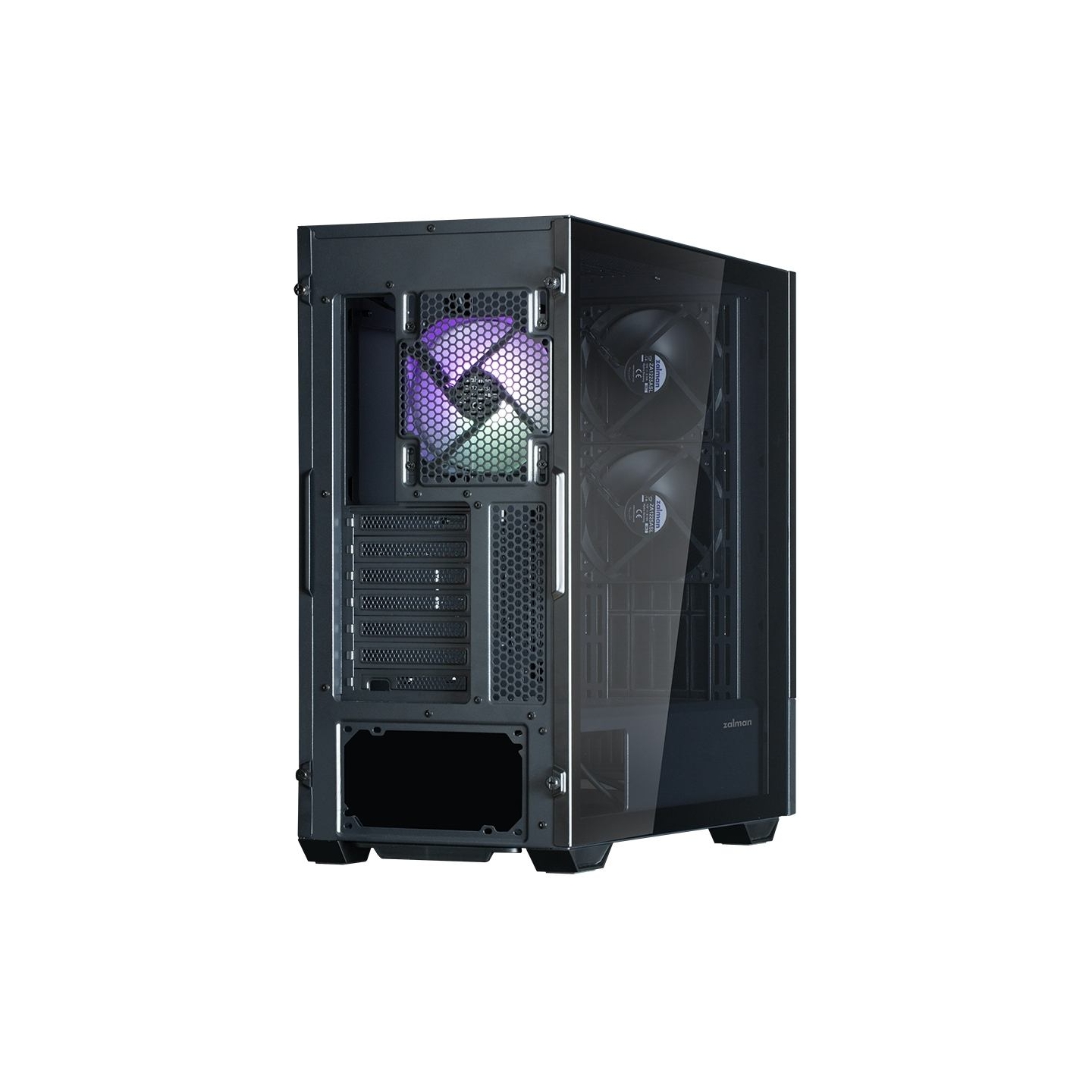 Zalman Z10 DS ATX Mid Tower PS Case Black, 120 mm  ARGB Fan x1
