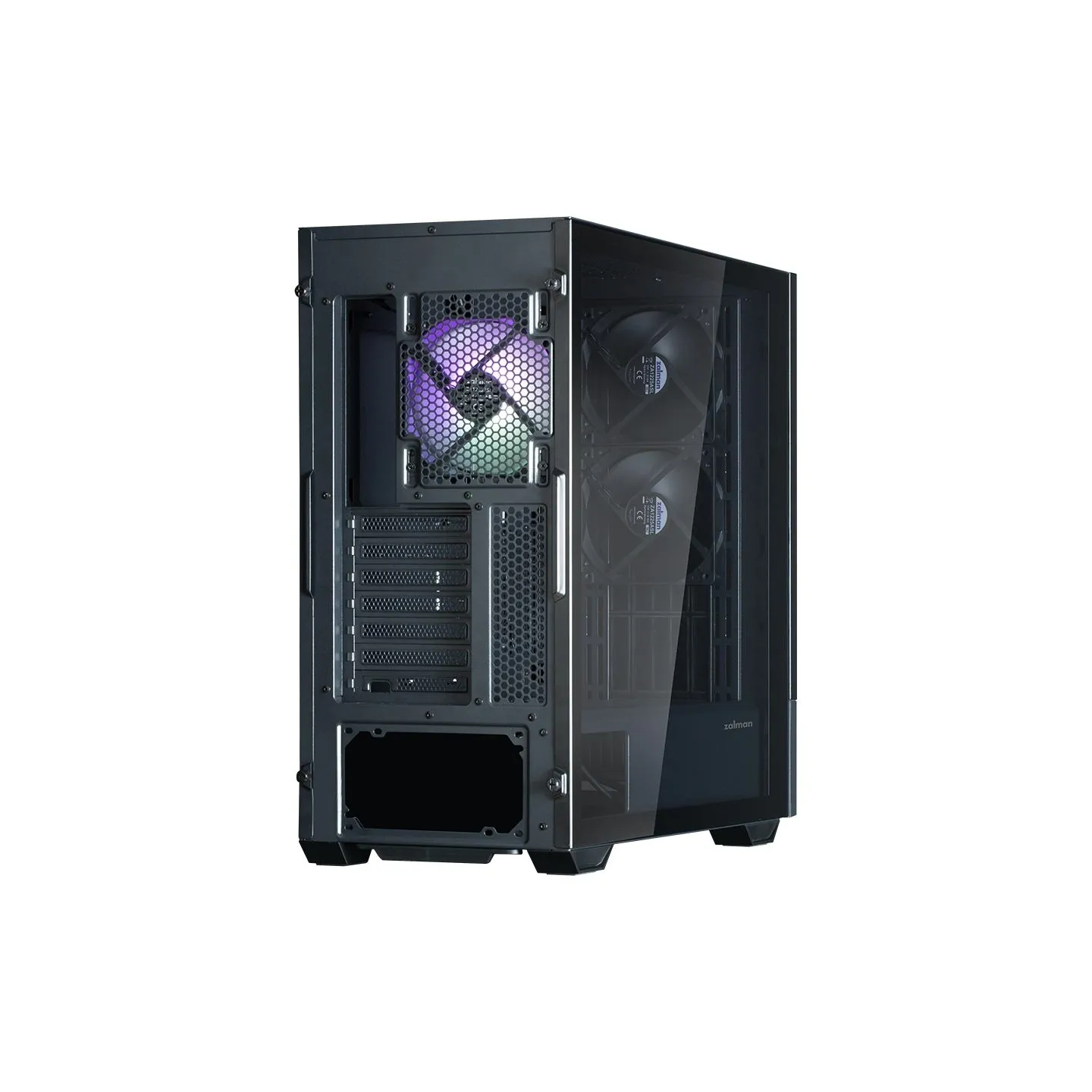 Zalman Z10 DS ATX Mid Tower PS Case Black, 120 mm  ARGB Fan x1
