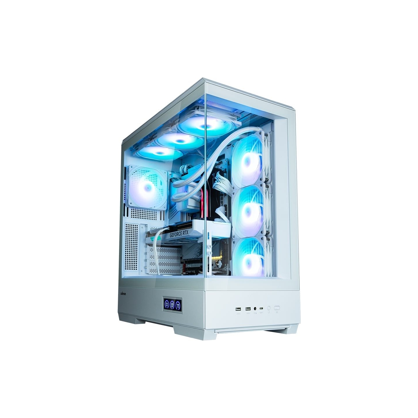 Zalman P50 DS  White, ARGB Fan x4