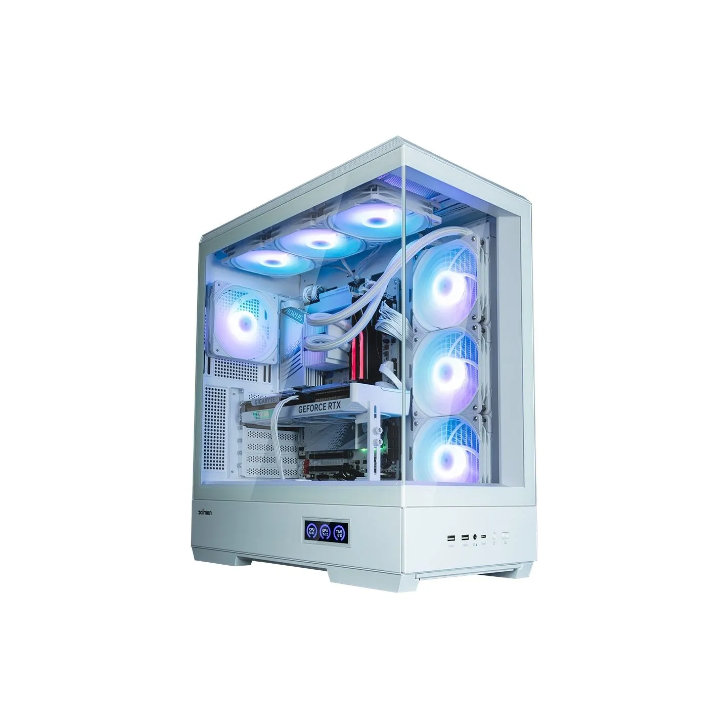 Zalman P50 DS  White, ARGB Fan x4