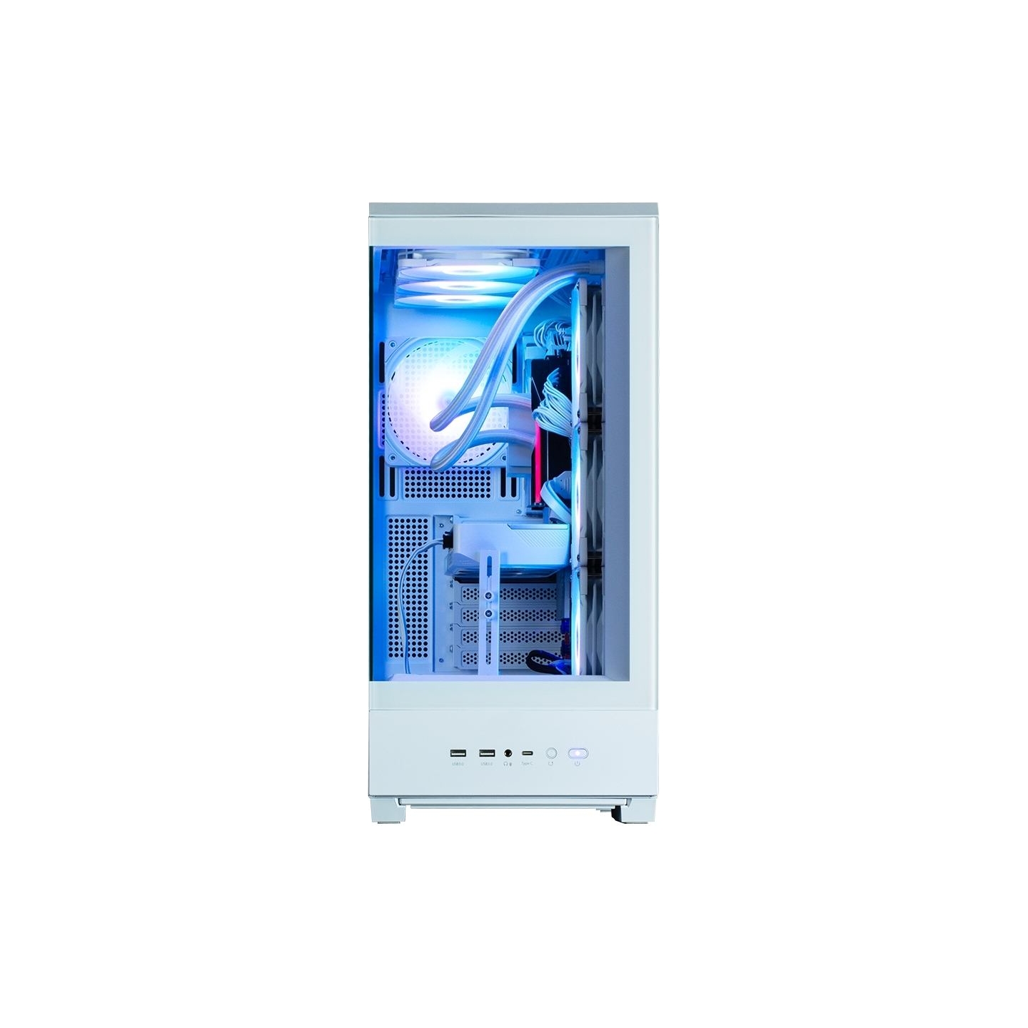 Zalman P50 DS  White, ARGB Fan x4