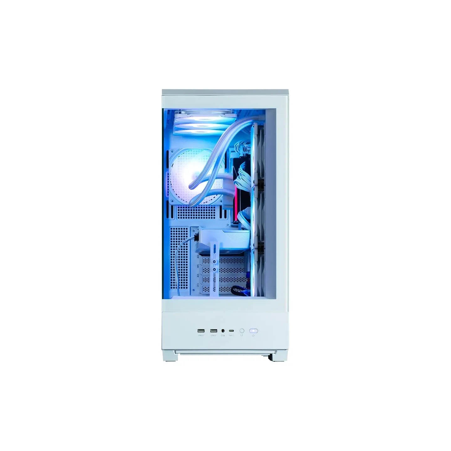 Zalman P50 DS  White, ARGB Fan x4